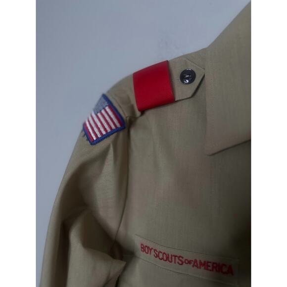 Boys Scouts of America Vintage Khaki Shirt Patches Mens Small Patches New York - Picture 4 of 13
